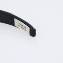 CELINE Hair Band Canvas Black Gold Tone Auth BA16657A-8