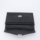 BURBERRY Business Bag Leather Black Silver Auth BA16658-16