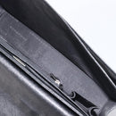 BURBERRY Business Bag Leather Black Silver Auth BA16658-18