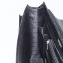 BURBERRY Business Bag Leather Black Silver Auth BA16658-20