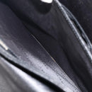 BURBERRY Business Bag Leather Black Silver Auth BA16658-23