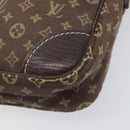 LOUIS VUITTON Monogram Mini Lin Danube Shoulder Bag Ebene M95228 LV Auth BA16659-11