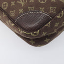 LOUIS VUITTON Monogram Mini Lin Danube Shoulder Bag Ebene M95228 LV Auth BA16659-12