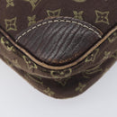 LOUIS VUITTON Monogram Mini Lin Danube Shoulder Bag Ebene M95228 LV Auth BA16659-14