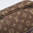 LOUIS VUITTON Monogram Mini Lin Danube Shoulder Bag Ebene M95228 LV Auth BA16659-10