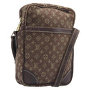 LOUIS VUITTON Monogram Mini Lin Danube Shoulder Bag Ebene M95228 LV Auth BA16659-1