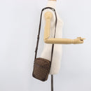 LOUIS VUITTON Monogram Mini Lin Danube Shoulder Bag Ebene M95228 LV Auth BA16659-26