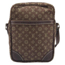 LOUIS VUITTON Monogram Mini Lin Danube Shoulder Bag Ebene M95228 LV Auth BA16659-13
