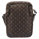 LOUIS VUITTON Monogram Mini Lin Danube Shoulder Bag Ebene M95228 LV Auth BA16659-3