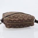 LOUIS VUITTON Monogram Mini Lin Danube Shoulder Bag Ebene M95228 LV Auth BA16659-6