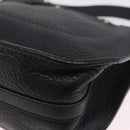 Chloe Hailey Shoulder Bag Leather Black Gold Auth BA16662A-11