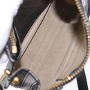 Chloe Hailey Shoulder Bag Leather Black Gold Auth BA16662A-17