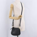 Chloe Hailey Shoulder Bag Leather Black Gold Auth BA16662A-22