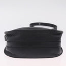 Chloe Hailey Shoulder Bag Leather Black Gold Auth BA16662A-9