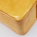 LOUIS VUITTON Monogram Vernis Columbus Bag Lime Yellow M91047 LV Auth BA16666-12