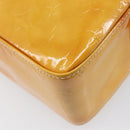 LOUIS VUITTON Monogram Vernis Columbus Bag Lime Yellow M91047 LV Auth BA16666-14