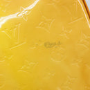 LOUIS VUITTON Monogram Vernis Columbus Bag Lime Yellow M91047 LV Auth BA16666-8