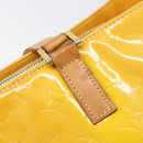 LOUIS VUITTON Monogram Vernis Columbus Bag Lime Yellow M91047 LV Auth BA16666-17