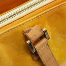 LOUIS VUITTON Monogram Vernis Columbus Bag Lime Yellow M91047 LV Auth BA16666-18
