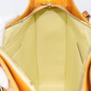 LOUIS VUITTON Monogram Vernis Columbus Bag Lime Yellow M91047 LV Auth BA16666-26