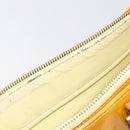 LOUIS VUITTON Monogram Vernis Columbus Bag Lime Yellow M91047 LV Auth BA16666-30