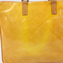 LOUIS VUITTON Monogram Vernis Columbus Bag Lime Yellow M91047 LV Auth BA16666-4