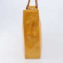 LOUIS VUITTON Monogram Vernis Columbus Bag Lime Yellow M91047 LV Auth BA16666-5