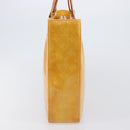 LOUIS VUITTON Monogram Vernis Columbus Bag Lime Yellow M91047 LV Auth BA16666-6