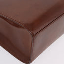 Cartier PANTHERE Tote Bag Patent leather Brown Silver Auth BA16667V-11