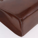 Cartier PANTHERE Tote Bag Patent leather Brown Silver Auth BA16667V-13