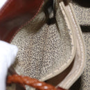 Cartier PANTHERE Tote Bag Patent leather Brown Silver Auth BA16667V-22