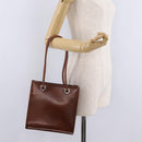 Cartier PANTHERE Tote Bag Patent leather Brown Silver Auth BA16667V-24