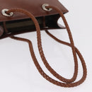 Cartier PANTHERE Tote Bag Patent leather Brown Silver Auth BA16667V-7