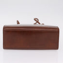Cartier PANTHERE Tote Bag Patent leather Brown Silver Auth BA16667V-9