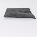 Dolce & Gabbana Clutch Bag PVC Leather Black Silver Auth BA16669A-4