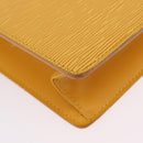 LOUIS VUITTON Epi Sac Plat Hand Bag Yellow M52079 LV Auth BA16672-11