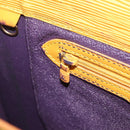 LOUIS VUITTON Epi Sac Plat Hand Bag Yellow M52079 LV Auth BA16672-20