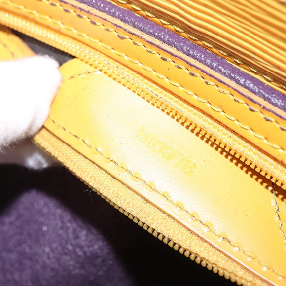 LOUIS VUITTON Epi Sac Plat Hand Bag Yellow M52079 LV Auth BA16672
