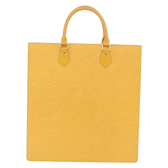 LOUIS VUITTON Epi Sac Plat Hand Bag Yellow M52079 LV Auth BA16672