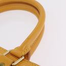 LOUIS VUITTON Epi Sac Plat Hand Bag Yellow M52079 LV Auth BA16672-9