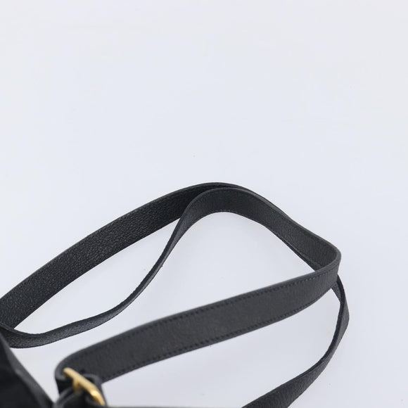 GUCCI Bamboo Backpack Suede Black Gold 003 1705 0030 Auth BA16673