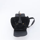 GUCCI Bamboo Backpack Suede Black Gold 003 1705 0030 Auth BA16673-21