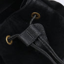 GUCCI Bamboo Backpack Suede Black Gold 003 1705 0030 Auth BA16673-22