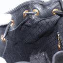 GUCCI Bamboo Backpack Suede Black Gold 003 1705 0030 Auth BA16673-26