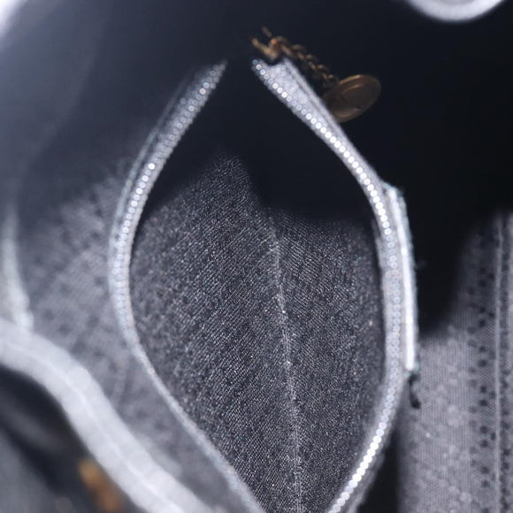 GUCCI Bamboo Backpack Suede Black Gold 003 1705 0030 Auth BA16673