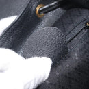 GUCCI Bamboo Backpack Suede Black Gold 003 1705 0030 Auth BA16673-30