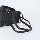 GUCCI Bamboo Backpack Suede Black Gold 003 1705 0030 Auth BA16673-9