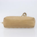 CHANEL Matelasse Chain Shoulder Bag Lamb Skin Beige Gold CC Auth BA16674-12