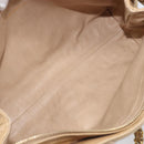 CHANEL Matelasse Chain Shoulder Bag Lamb Skin Beige Gold CC Auth BA16674-22