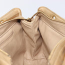 CHANEL Matelasse Chain Shoulder Bag Lamb Skin Beige Gold CC Auth BA16674-23